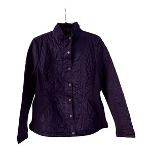 Merona Women's Quilted Utility Jacket - Navy Blue